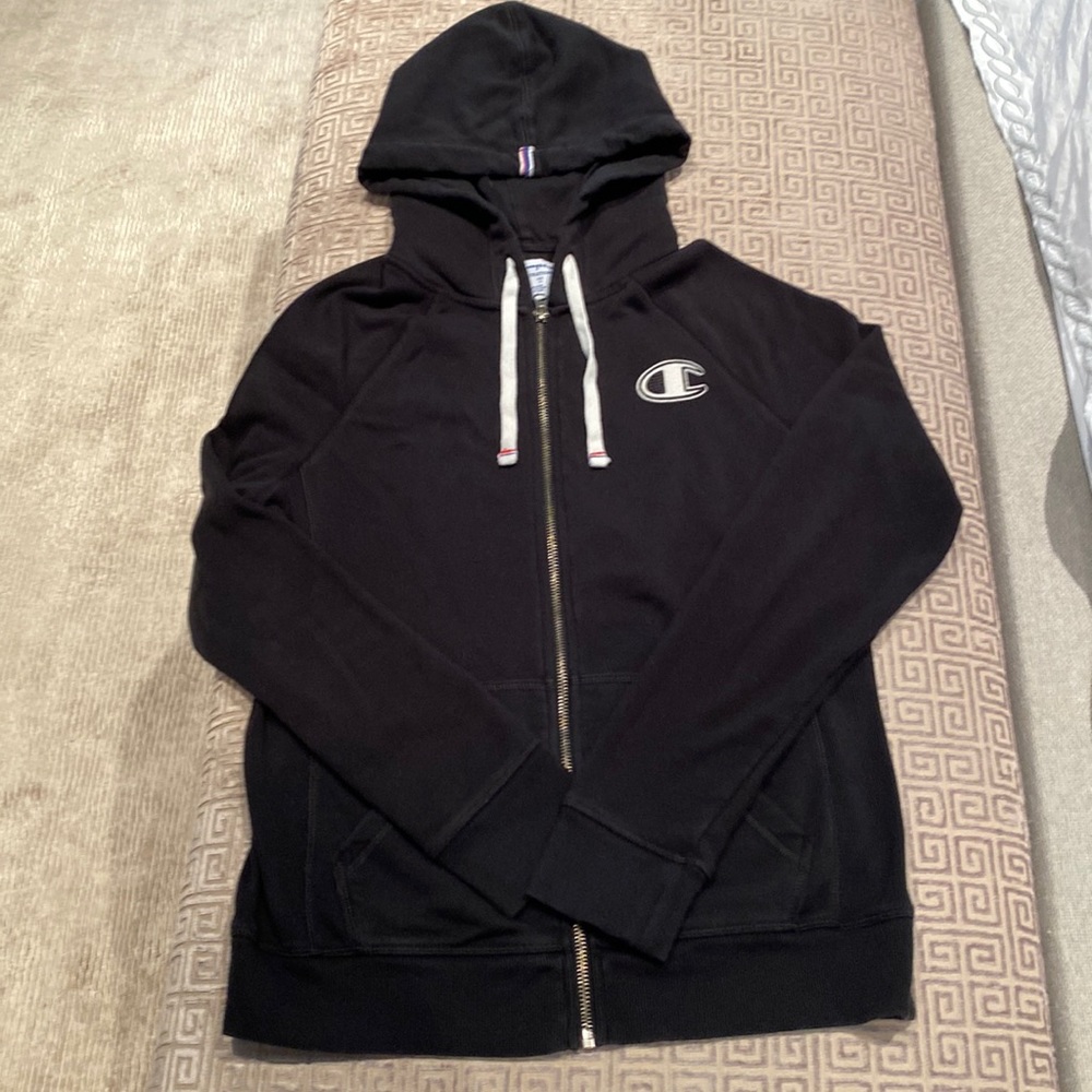 Champion black hoodie size S
